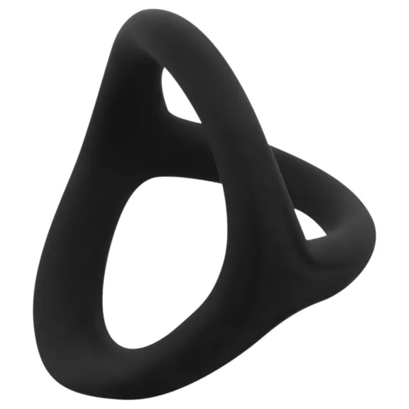 Easytoys Desire Ring - anneau pénien et testiculaire flexible - silicone noir