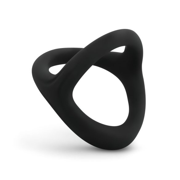 Easytoys Desire Ring - anneau pénien et testiculaire flexible - silicone noir