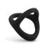 Easytoys Desire Ring - anneau pénien et testiculaire flexible - silicone noir
