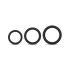 Easytoys - set de cockrings - 3 anneaux - silicone noir