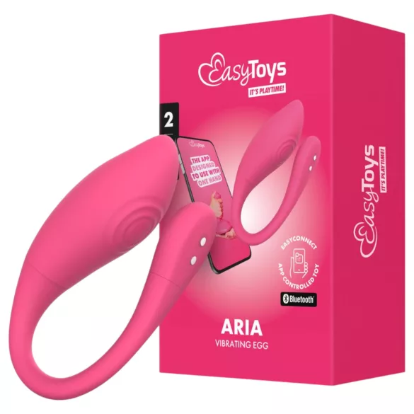 EasyConnect - œuf vibrant connecté - télécommandé - silicone rose