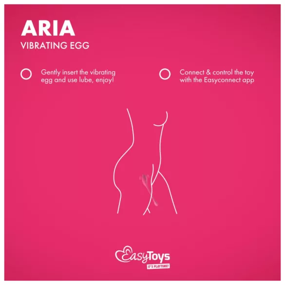 EasyConnect - œuf vibrant connecté - télécommandé - silicone rose