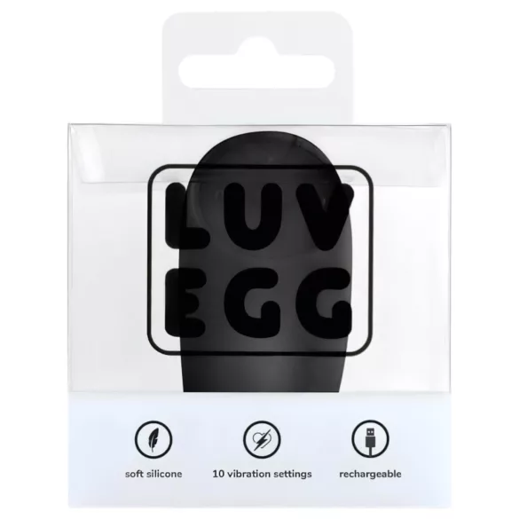 LUV EGG - œuf vibrant télécommandé rechargeable - noir