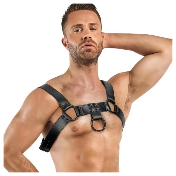 Harnais torse noir - S-XL