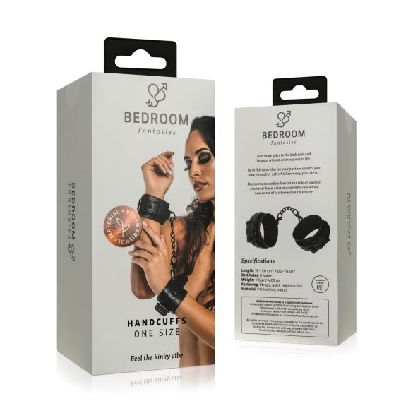 Bedroom Fantasies - menottes poignet avec chaîne - noir