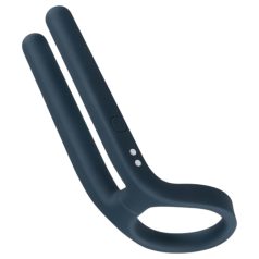   Boners - cockring vibrant et stimulateur testicules rechargeable - silicone bleu