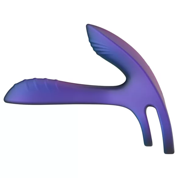 Hueman Infinity Ignite - anneau pénis et testicules vibrant - silicone violet