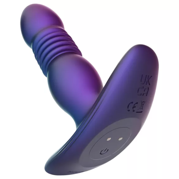 Hueman Supernova - plug anal vibrant à va-et-vient - silicone violet