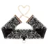 Rosy Gold - collier et menottes poignet - noir