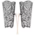 Rosy Gold - collier et menottes poignet - noir