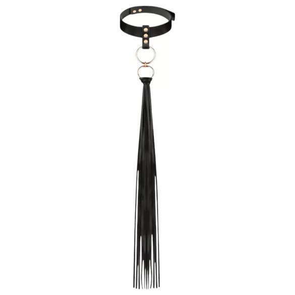 Rosy Gold - collier et tapette (noir)