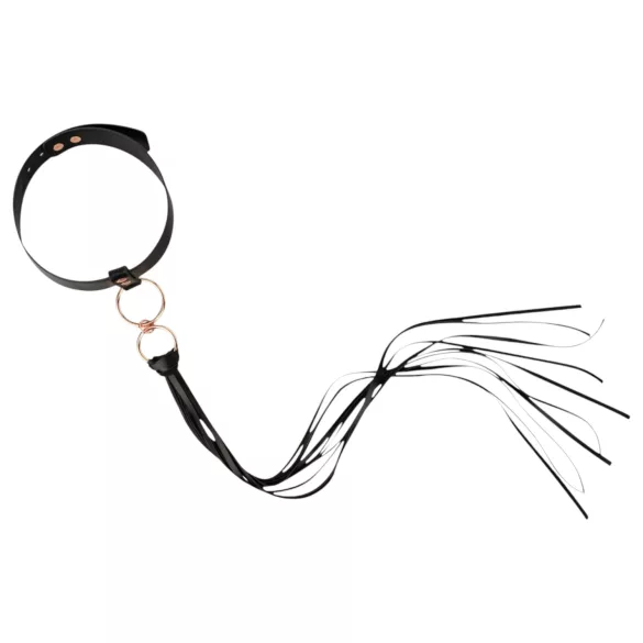 Rosy Gold - collier et tapette (noir)