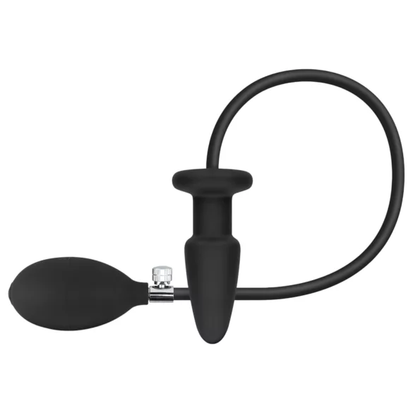 EasyToys - plug anal gonflable - silicone noir