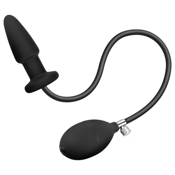 EasyToys - plug anal gonflable - silicone noir