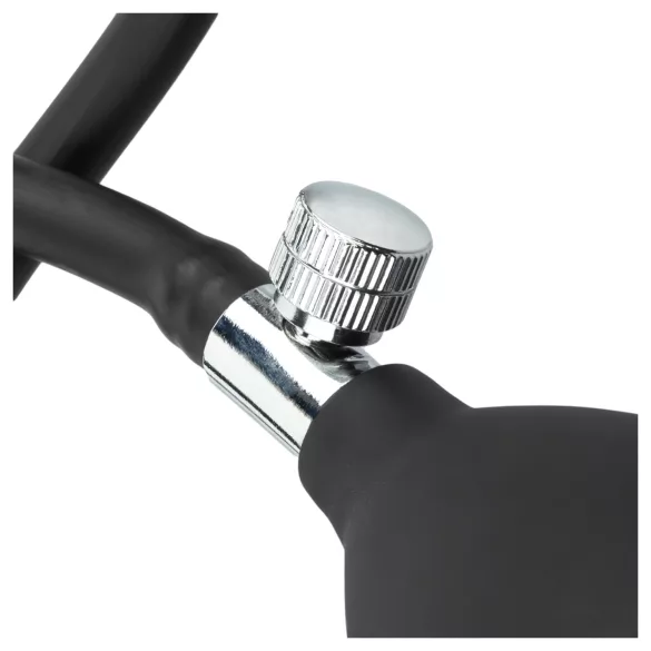 EasyToys - plug anal gonflable - silicone noir