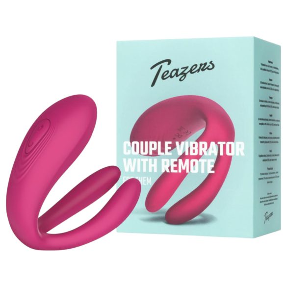 Teazers - vibromasseur couple 3 moteurs - silicone rose
