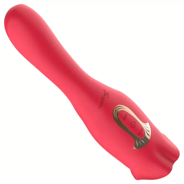 Teazers - vibromasseur double avec stimulateur clitoridien à langue (rouge)