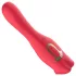 Teazers - vibromasseur double avec stimulateur clitoridien à langue (rouge)
