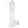 EasyToys - gode ceinture avec testicules - 13,5 cm - transparent