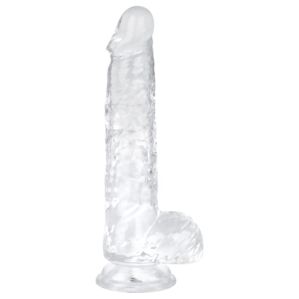 EasyToys - gode ceinture avec testicules - 13,5 cm - transparent