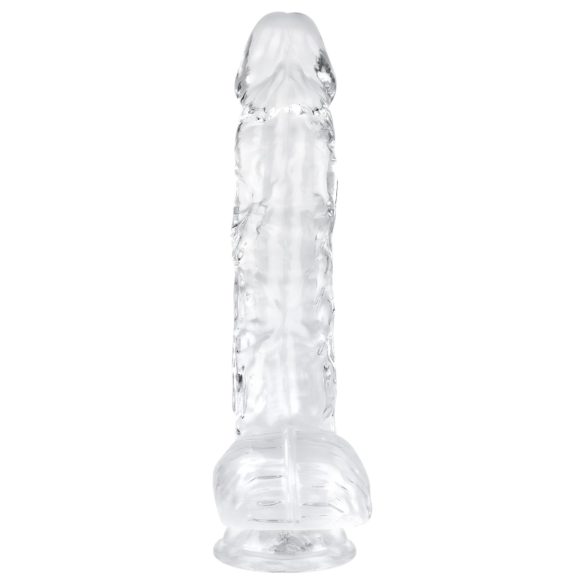 EasyToys - gode ceinture avec testicules - 13,5 cm - transparent