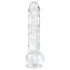 EasyToys - gode ceinture avec testicules - 13,5 cm - transparent