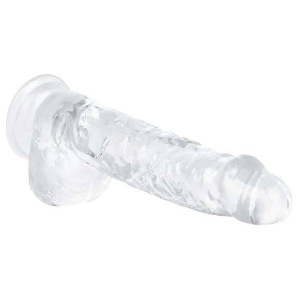 EasyToys - gode ceinture avec testicules - 13,5 cm - transparent