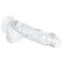 EasyToys - gode ceinture avec testicules - 13,5 cm - transparent