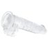 EasyToys - gode ceinture avec testicules - 13,5 cm - transparent