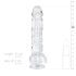 EasyToys - gode ceinture avec testicules - 13,5 cm - transparent
