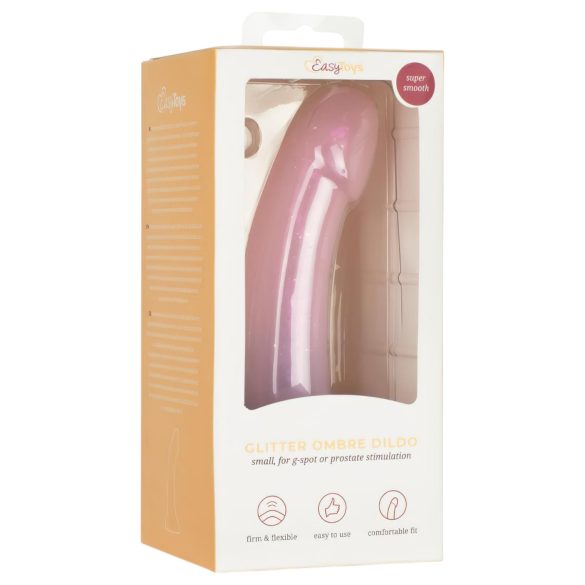 EasyToys Mermaid - gode ceinture pailleté - 15cm - rose