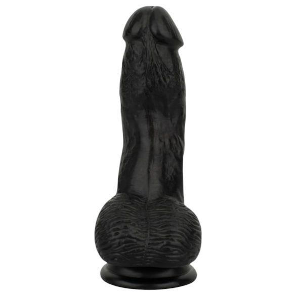 Easytoys - godemichet réaliste avec testicules - 12 cm - noir