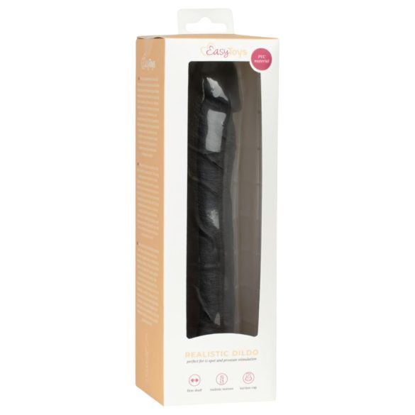 Easytoys - gode réaliste - 22,5 cm - noir