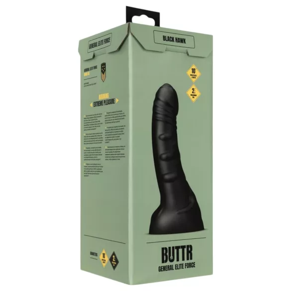 BUTTR Black Hawk - godemichet anal réaliste - silicone noir