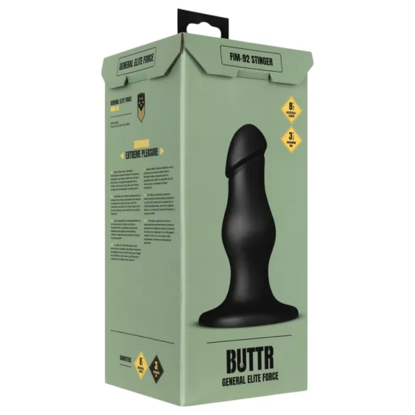 BUTTR FIM-92 - gode anal ventouse - silicone noir