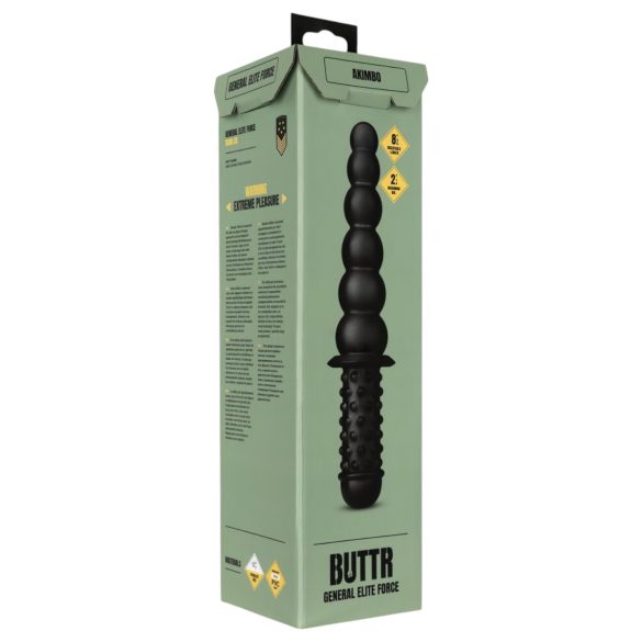 BUTTR - gode double anal - silicone noir