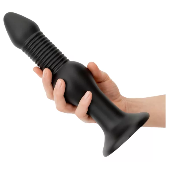 BUTTR - plug anal - forme bombée - silicone noir