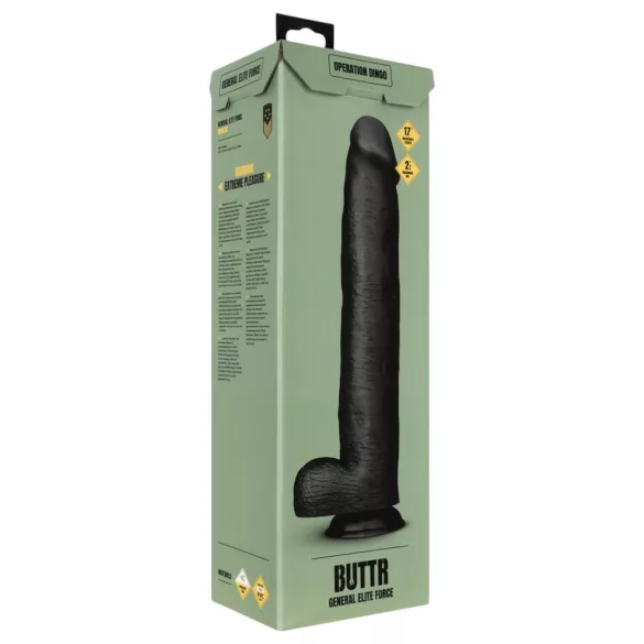 BUTTR - godemichet réaliste géant - 43 cm - noir
