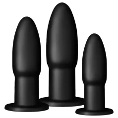   BUTTR - kit de training anal - boules progressives - silicone noir