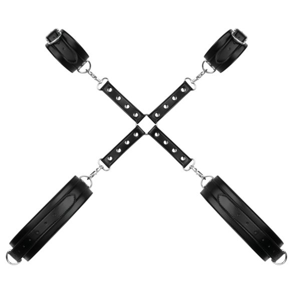 Bedroom Fantasies - menottes poignets et cuisses - noir