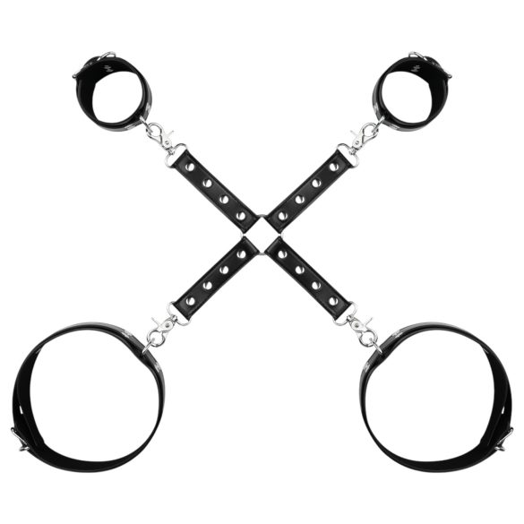 Bedroom Fantasies - menottes poignets et cuisses - noir