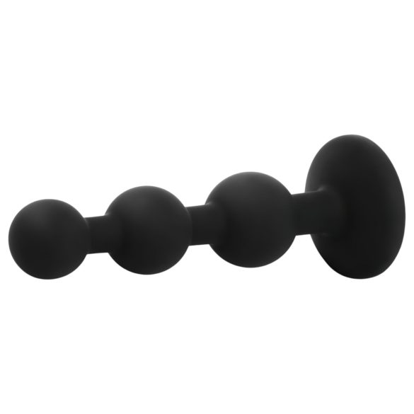 EasyToys - plug anal perlé - silicone noir