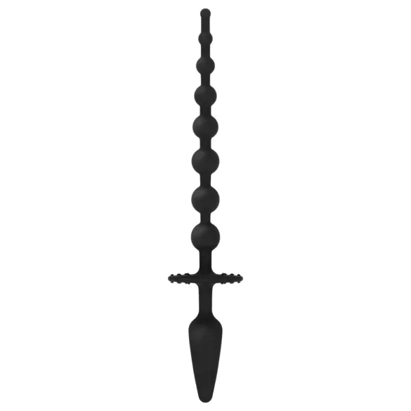 EasyToys - plug anal 2 en 1 - silicone noir