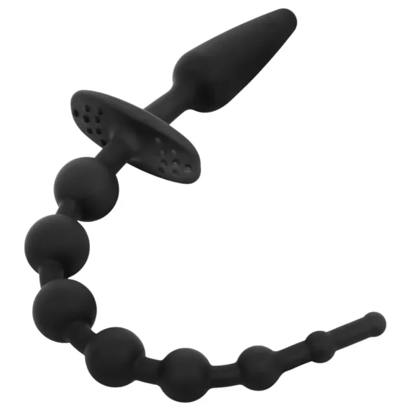 EasyToys - plug anal 2 en 1 - silicone noir