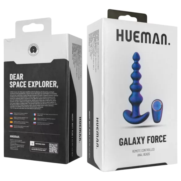 Hueman Galaxy Force - vibromasseur anal radio (violet)