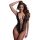 Christine - Body en résille à décolleté plongeant - (noir) - XS-XL