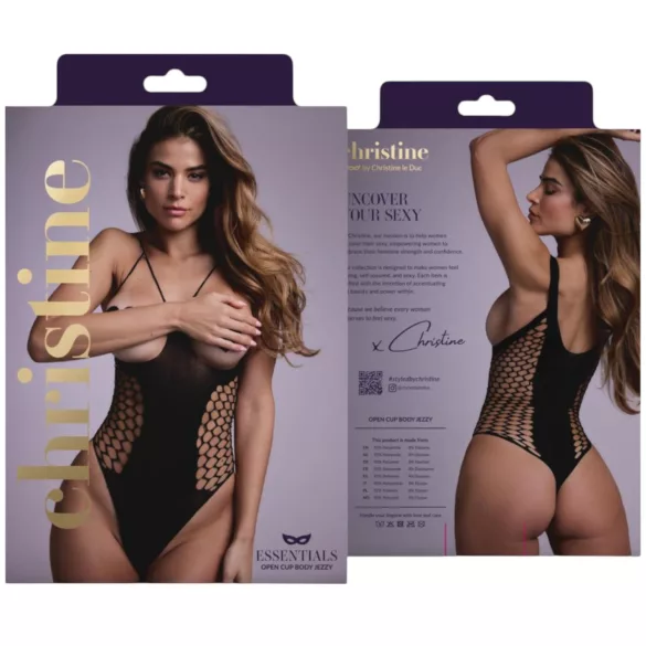 Christine - body ouvert (noir) - S-L