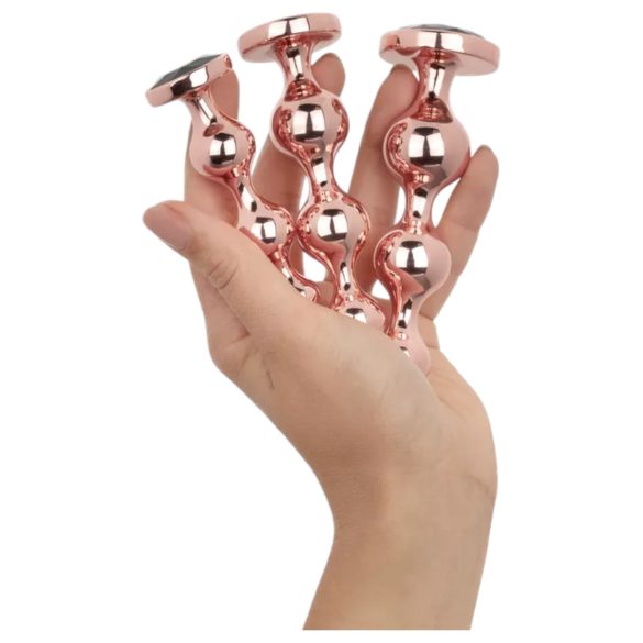 Rosy Gold - set de plugs anaux - couleur rose gold