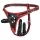 Easytoys - harnais avec triple godemichet - noir