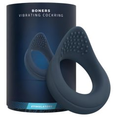 Boners - anneau pénien vibrant - silicone bleu